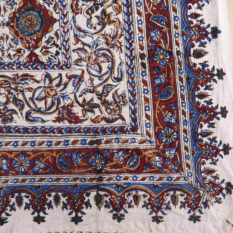 ペルシャ更紗・ガラムカール(イラン手染布)240×160cm(GC-2402)柄の拡大写真