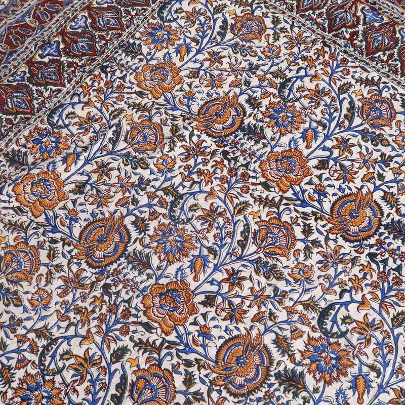 ペルシャ更紗・ガラムカール(イラン手染布)240×160cm(GC-2405)