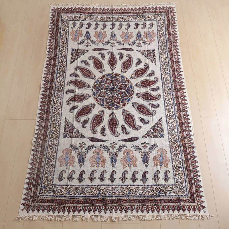 ペルシャ更紗・ガラムカール(イラン手染布)240×160cm(GC-2418)