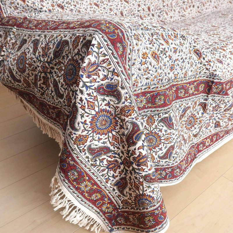ペルシャ更紗・ガラムカール(イラン手染布)280×180cm(GC-2810)
