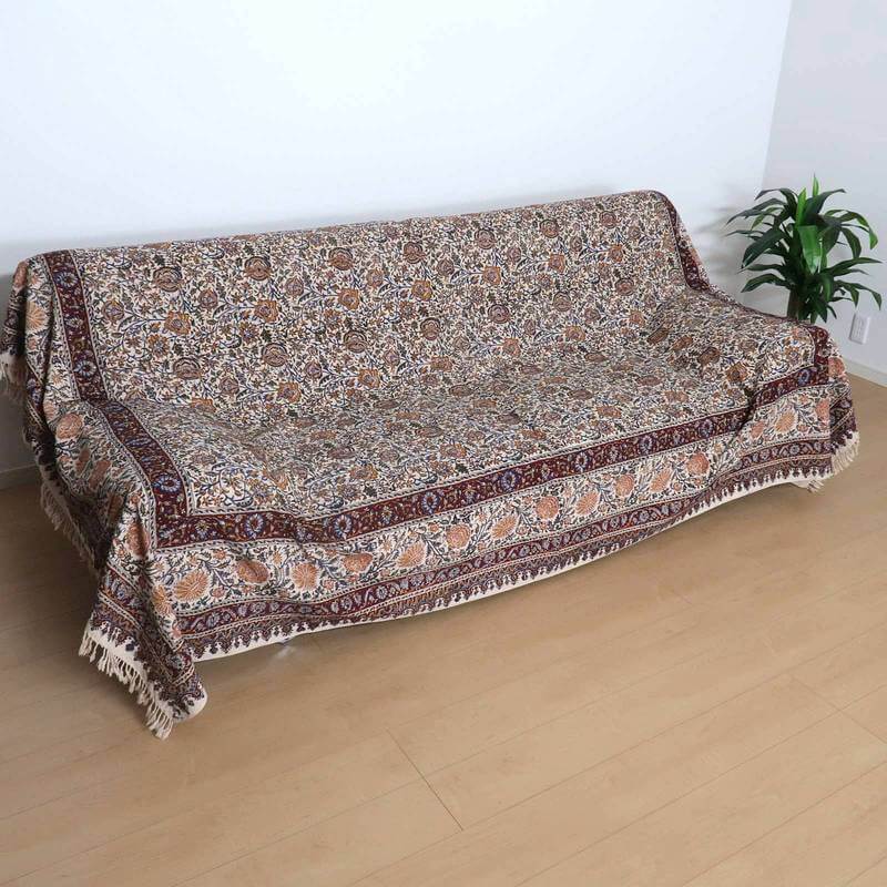 ペルシャ更紗・ガラムカール(イラン手染布)280×220cm(GC-2820)