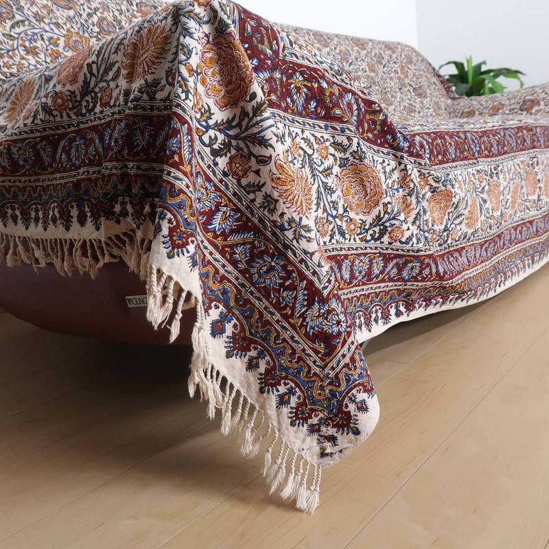 ペルシャ更紗・ガラムカール(イラン手染布)280×220cm(GC-2820)