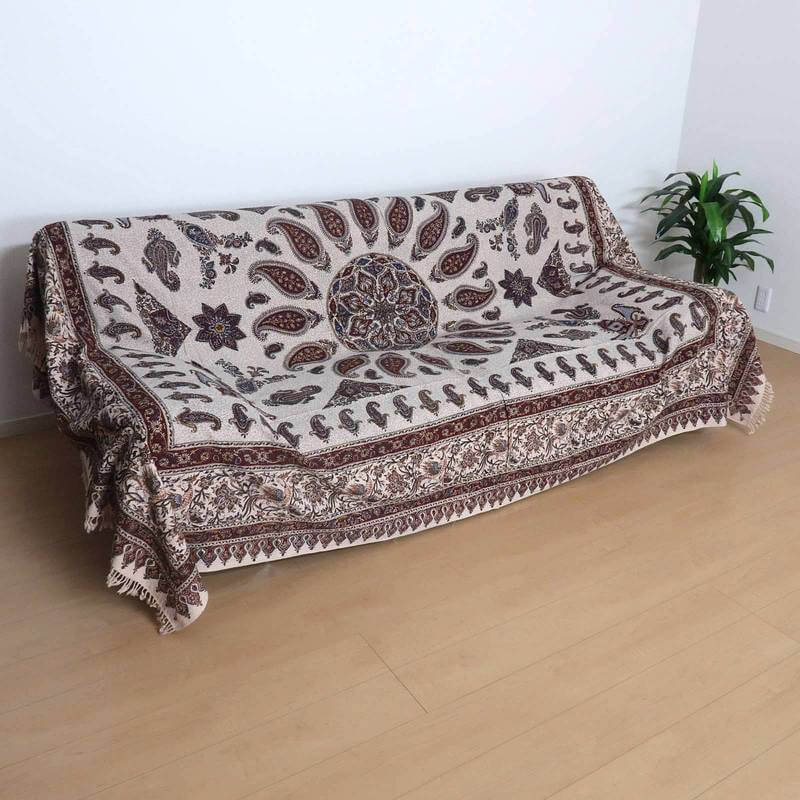 ペルシャ更紗・ガラムカール(イラン手染布)280×220cm(GC-2823)