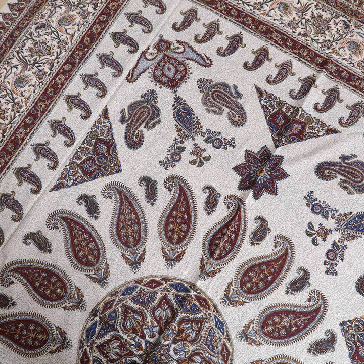 ペルシャ更紗・ガラムカール(イラン手染布)280×220cm(GC-2823)