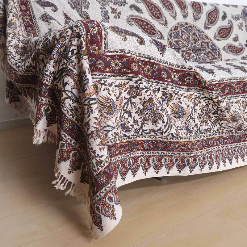 ペルシャ更紗・ガラムカール(イラン手染布)280×220cm(GC-2823)