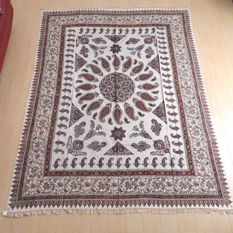 ペルシャ更紗・ガラムカール(イラン手染布)280×220cm(GC-2823)