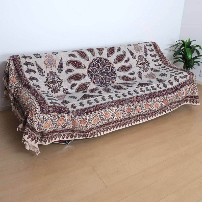 ペルシャ更紗・ガラムカール(イラン手染布)280×220cm(GC-2827)