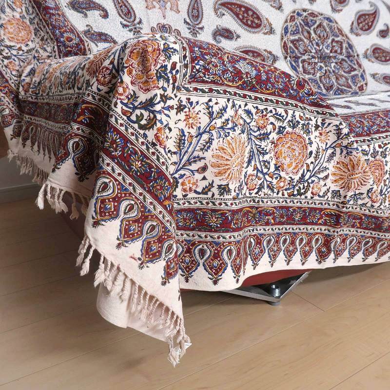 ペルシャ更紗・ガラムカール(イラン手染布)280×220cm(GC-2827)