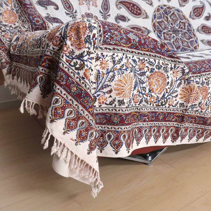 ペルシャ更紗・ガラムカール(イラン手染布)280×220cm(GC-2827)