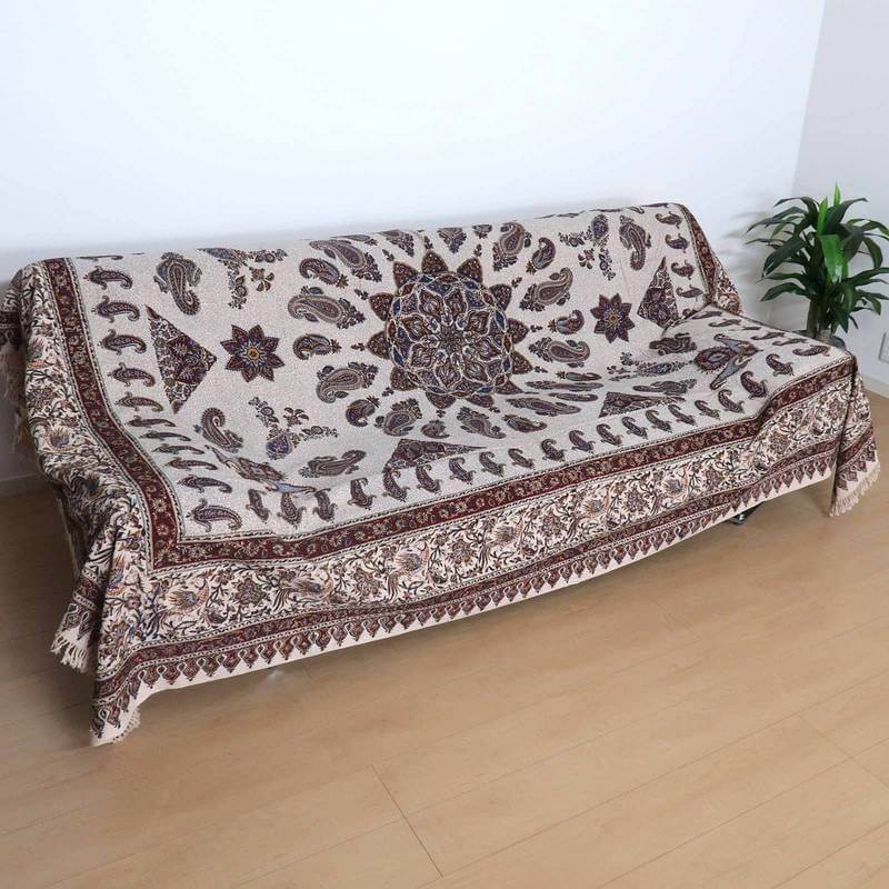 ペルシャ更紗・ガラムカール(イラン手染布)280×220cm(GC-2828)