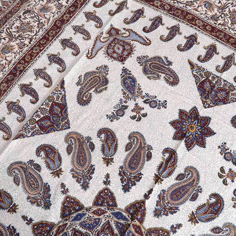 ペルシャ更紗・ガラムカール(イラン手染布)280×220cm(GC-2828)