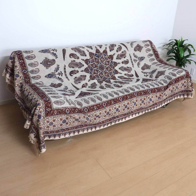 ペルシャ更紗・ガラムカール(イラン手染布)280×220cm(GC-2829)