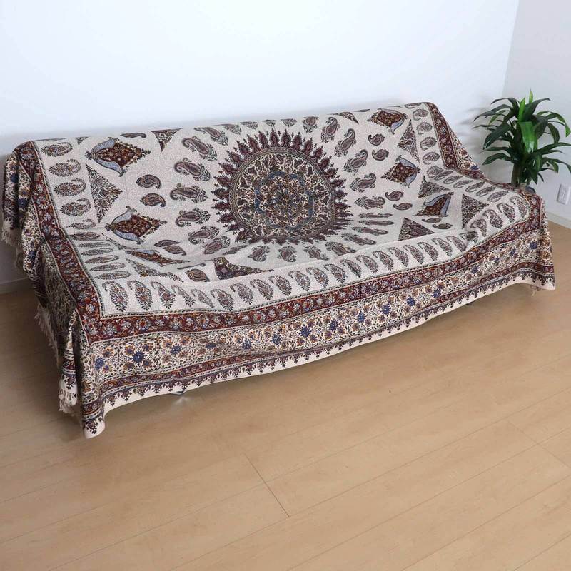 ペルシャ更紗・ガラムカール(イラン手染布)280×220cm(GC-2833)