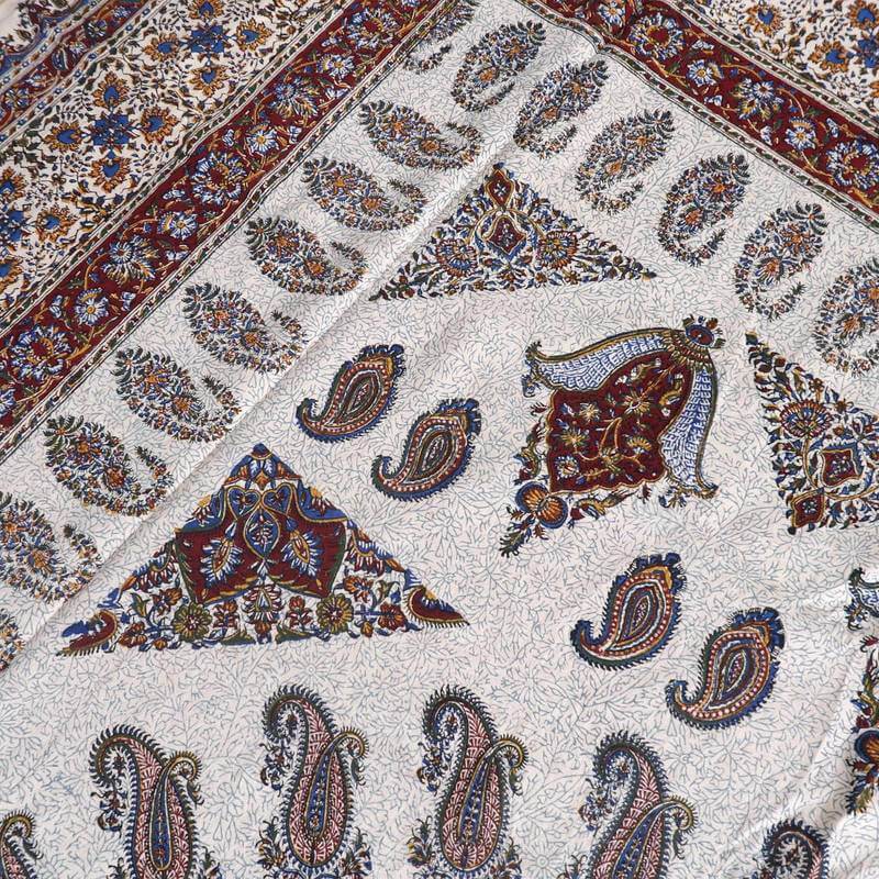 ペルシャ更紗・ガラムカール(イラン手染布)280×220cm(GC-2833)