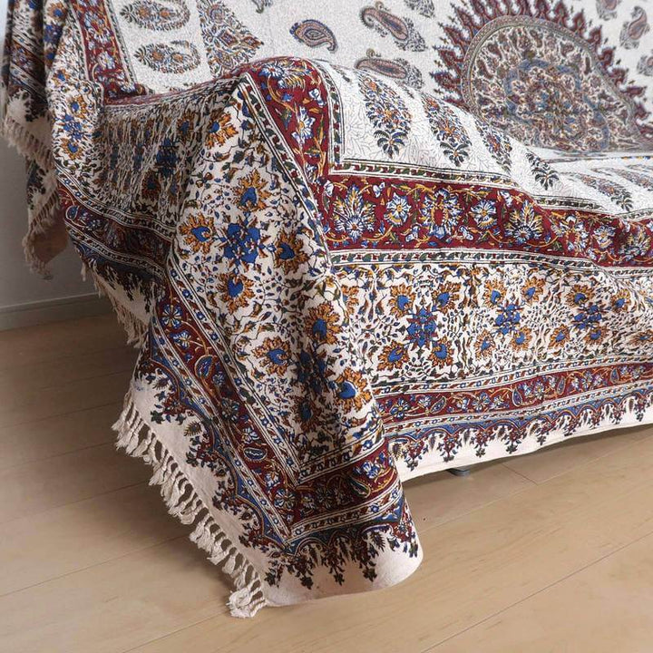 ペルシャ更紗・ガラムカール(イラン手染布)280×220cm(GC-2833)