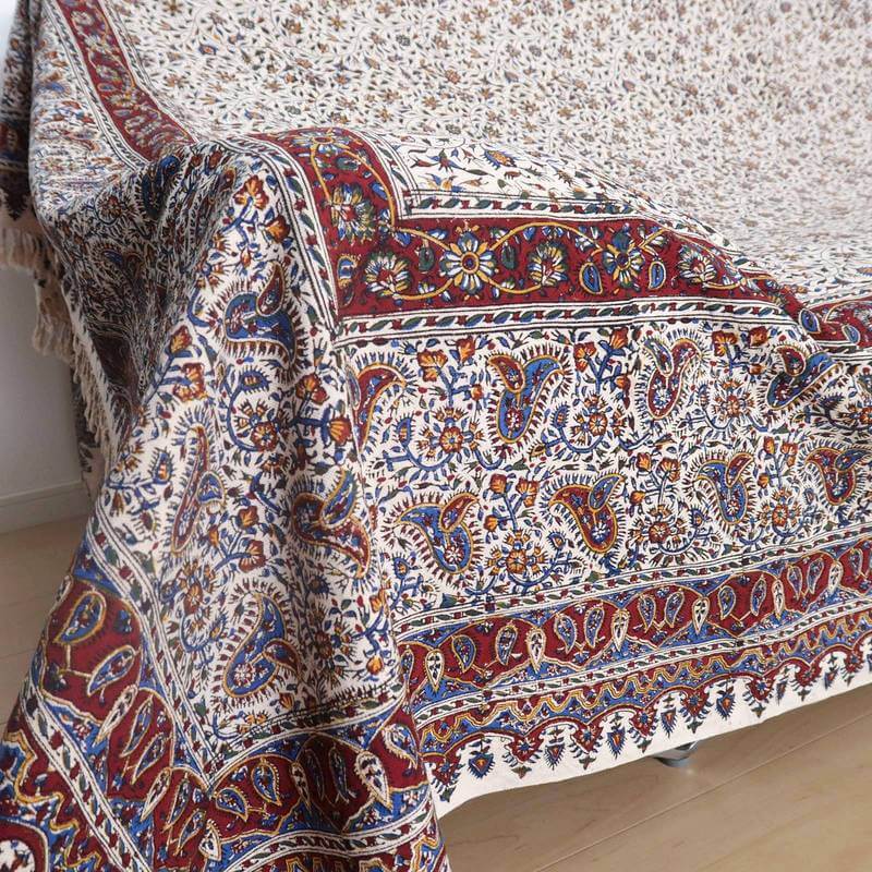 ペルシャ更紗・ガラムカール(イラン手染布)280×220cm(GC-2835)