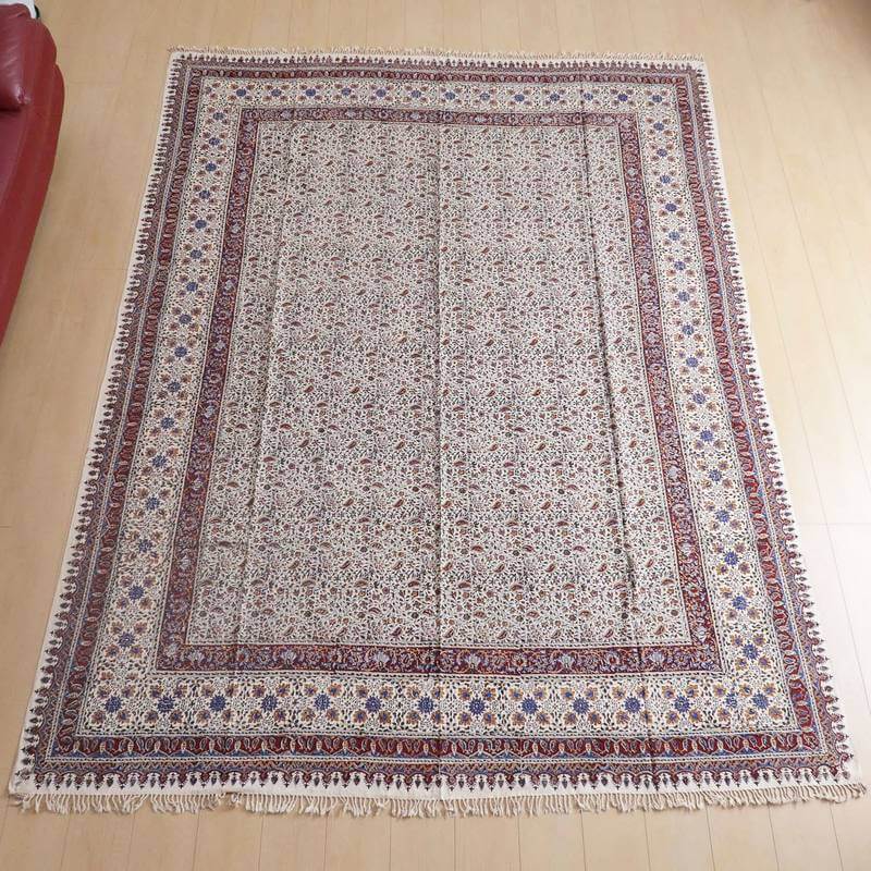 ペルシャ更紗・ガラムカール(イラン手染布)280×220cm(GC-2837)