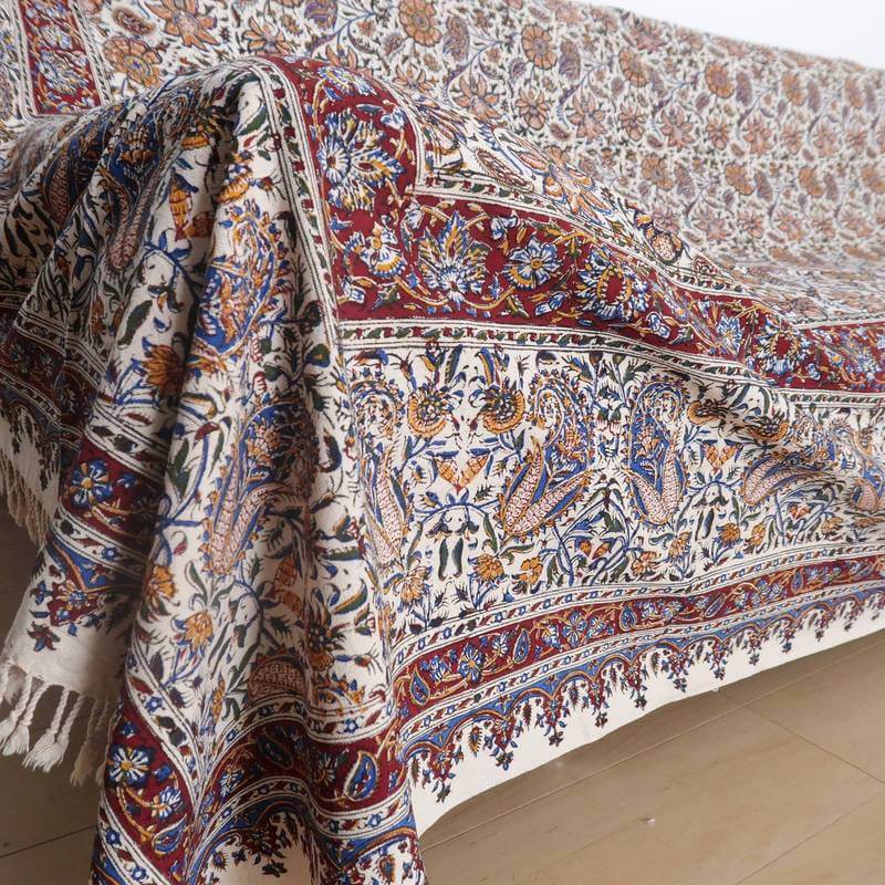 ペルシャ更紗・ガラムカール(イラン手染布)280×220cm(GC-2838)