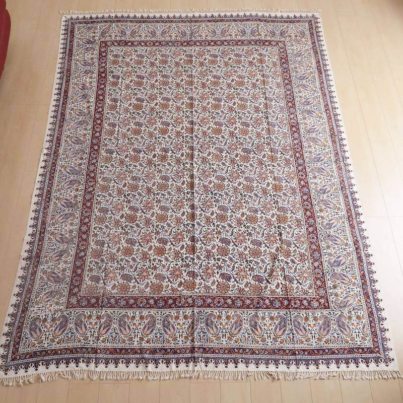 ペルシャ更紗・ガラムカール(イラン手染布)280×220cm(GC-2838)