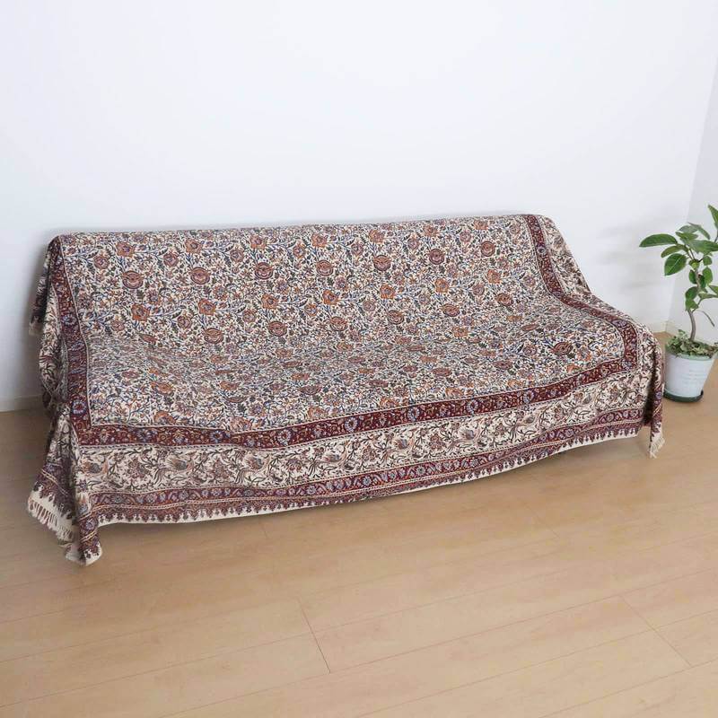 ペルシャ更紗・ガラムカール(イラン手染布)280×220cm(GC-2841)