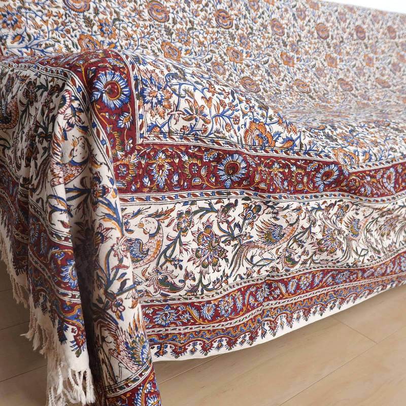 ペルシャ更紗・ガラムカール(イラン手染布)280×220cm(GC-2841)