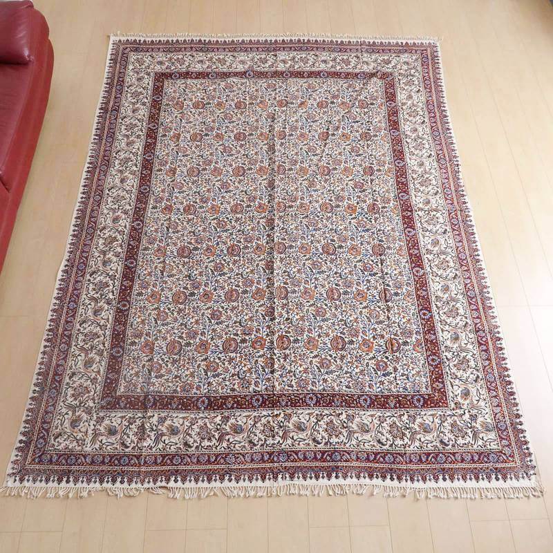 ペルシャ更紗・ガラムカール(イラン手染布)280×220cm(GC-2841)