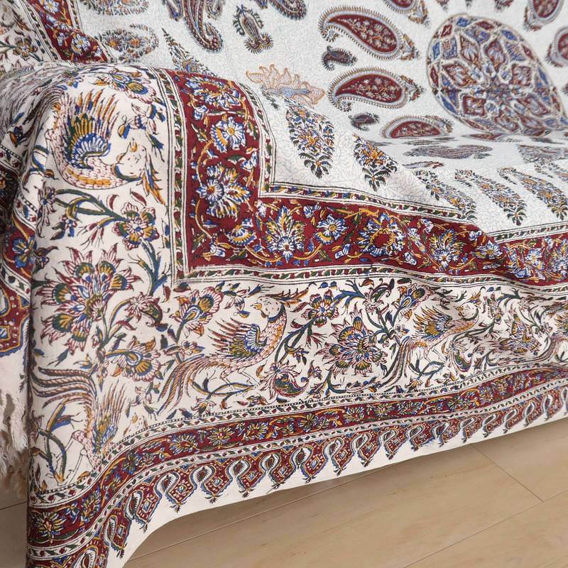 ペルシャ更紗・ガラムカール(イラン手染布)280×220cm(GC-2842)