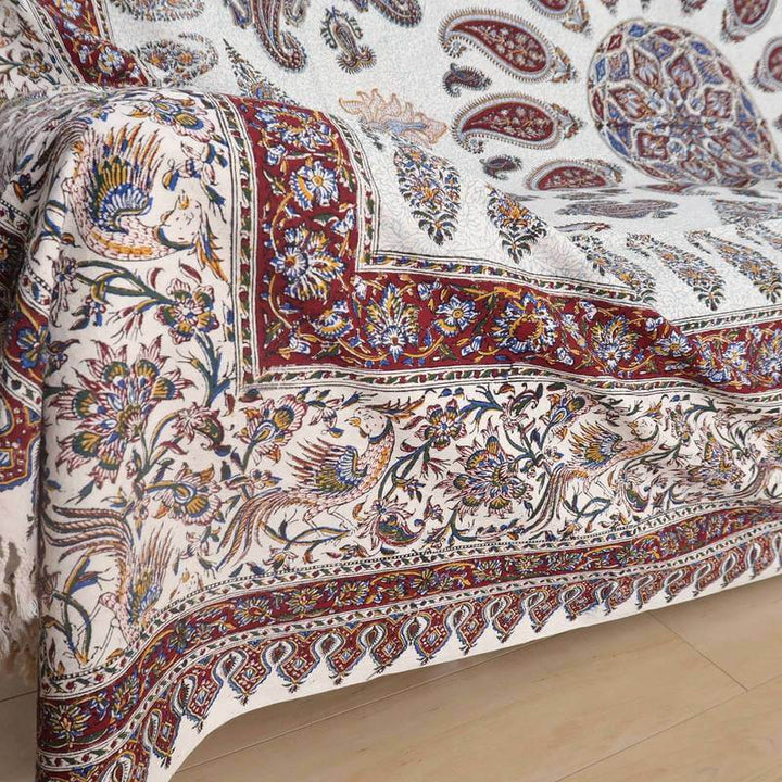 ペルシャ更紗・ガラムカール(イラン手染布)280×220cm(GC-2842)