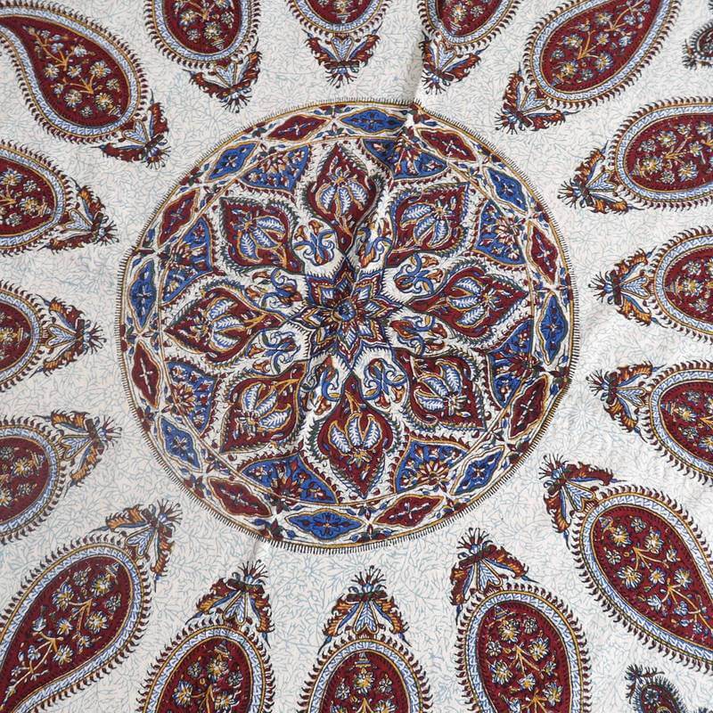 ペルシャ更紗・ガラムカール(イラン手染布)280×220cm(GC-2842)