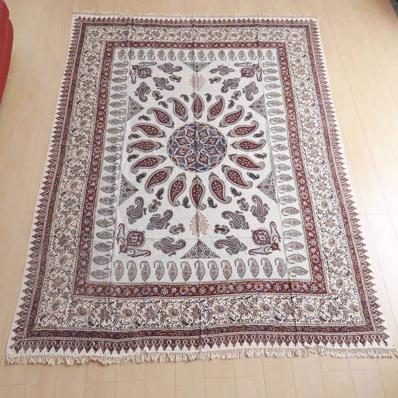 ペルシャ更紗・ガラムカール(イラン手染布)280×220cm(GC-2842)