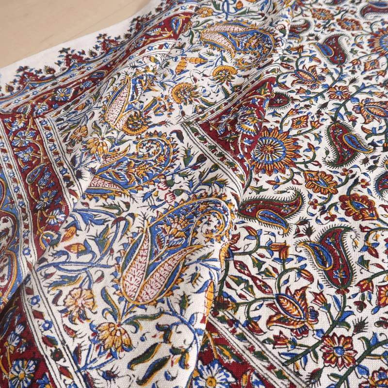 ペルシャ更紗・ガラムカール(イラン手染布)280×220cm(GC-2844)