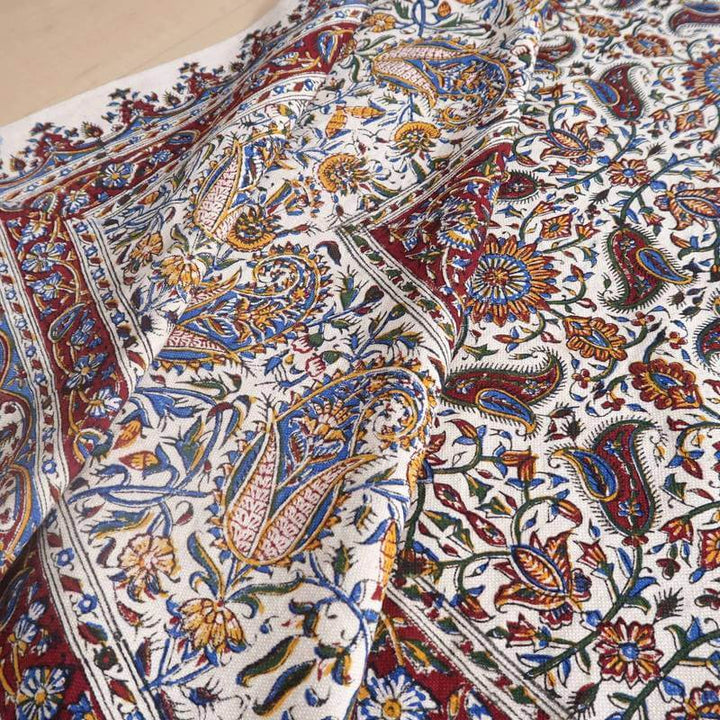 ペルシャ更紗・ガラムカール(イラン手染布)280×220cm(GC-2844)