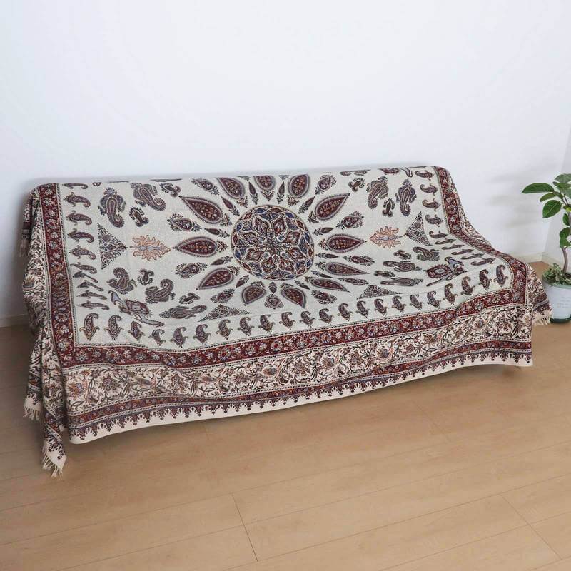 ペルシャ更紗・ガラムカール(イラン手染布)280×220cm(GC-2845)