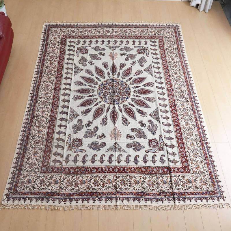 ペルシャ更紗・ガラムカール(イラン手染布)280×220cm(GC-2845)