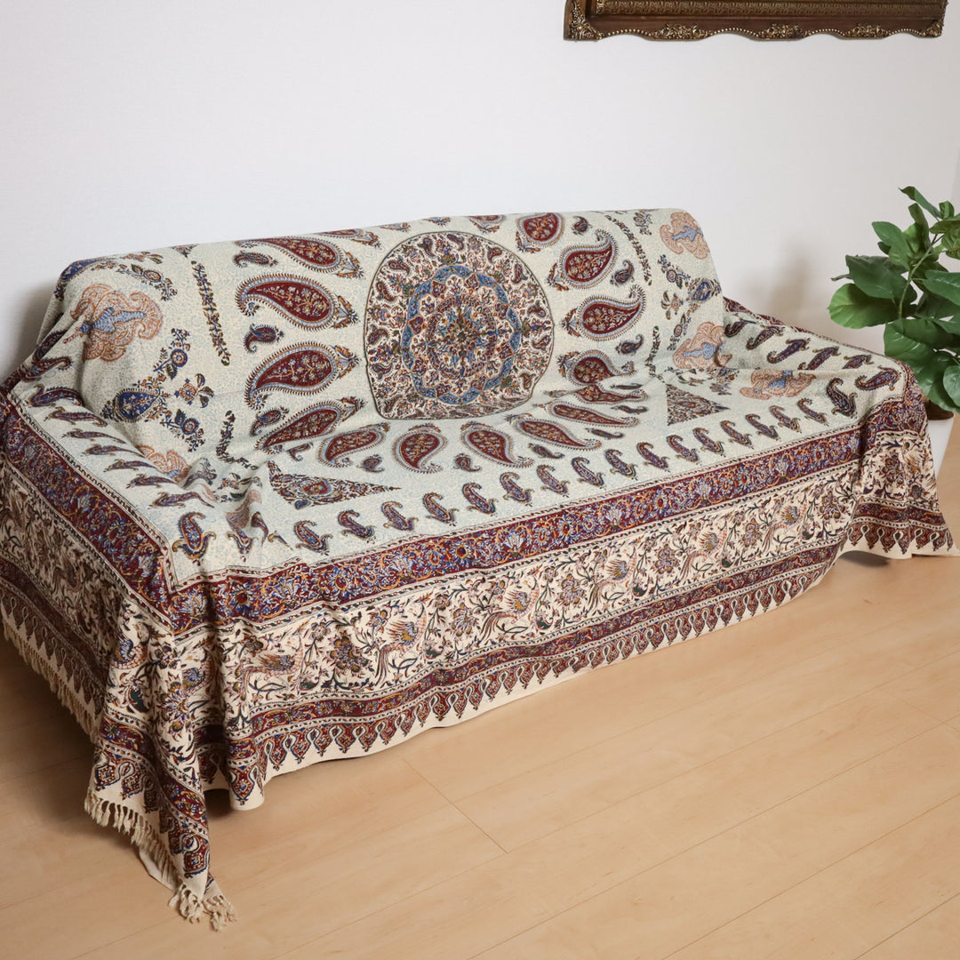 ペルシャ更紗・ガラムカール(イラン手染布) 280×220cm(GC-2847)