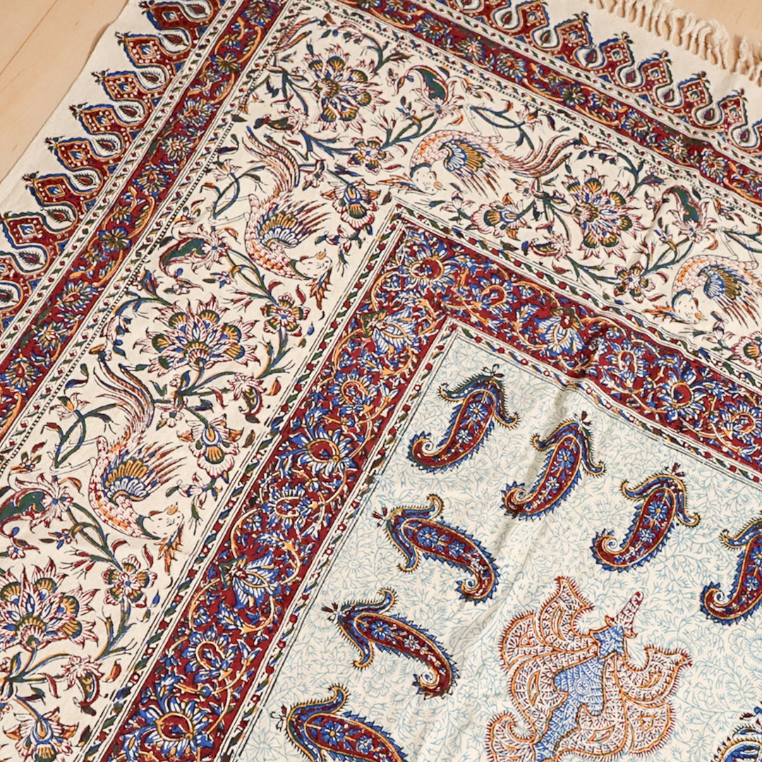 ペルシャ更紗・ガラムカール(イラン手染布) 280×220cm(GC-2847)