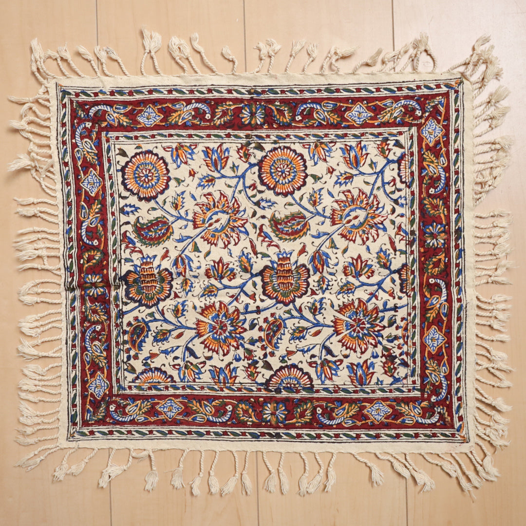 ペルシャ更紗・ガラムカール(イラン手染布) 40×40cm(GS-402)※メール便無料