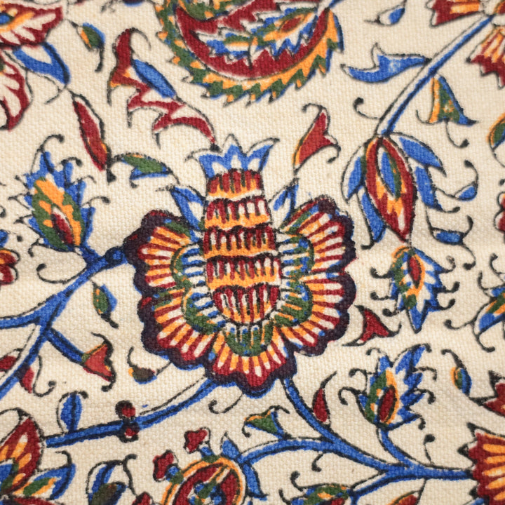 ペルシャ更紗・ガラムカール(イラン手染布) 40×40cm(GS-402)※メール便無料