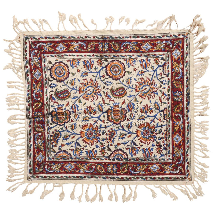 ペルシャ更紗・ガラムカール(イラン手染布) 40×40cm(GS-402)※メール便無料