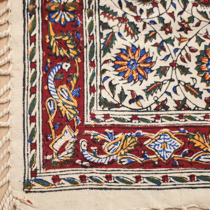 ペルシャ更紗・ガラムカール(イラン手染布) 40×40cm(GS-403)※メール便無料