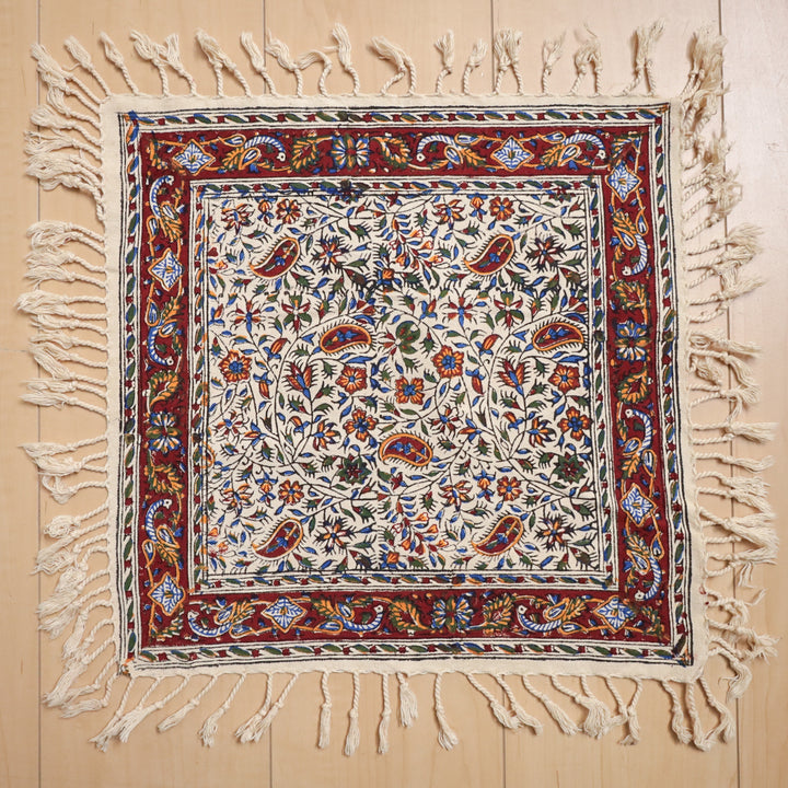 ペルシャ更紗・ガラムカール(イラン手染布) 40×40cm(GS-404)※メール便無料