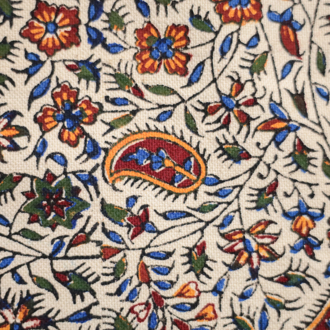 ペルシャ更紗・ガラムカール(イラン手染布) 40×40cm(GS-404)※メール便無料