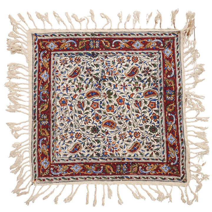 ペルシャ更紗・ガラムカール(イラン手染布) 40×40cm(GS-404)※メール便無料