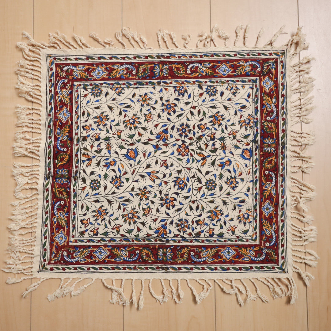 ペルシャ更紗・ガラムカール(イラン手染布) 40×40cm(GS-405)※メール便無料