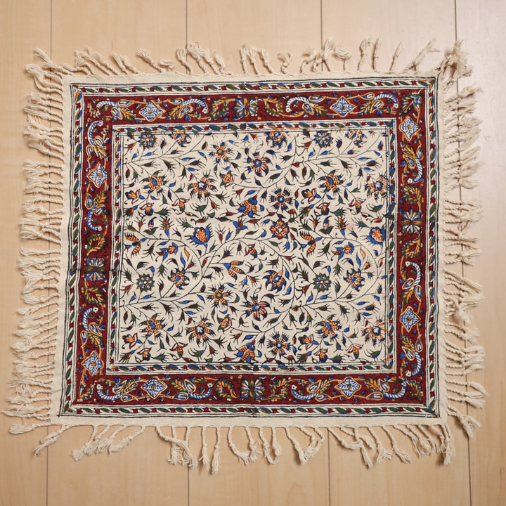 ペルシャ更紗・ガラムカール(イラン手染布) 40×40cm(GS-405)※メール便無料