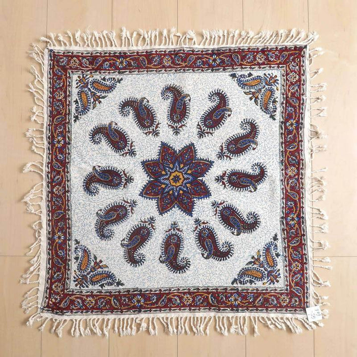 ペルシャ更紗・ガラムカール(イラン手染布)60×60cm(GS-606)※メール便無料