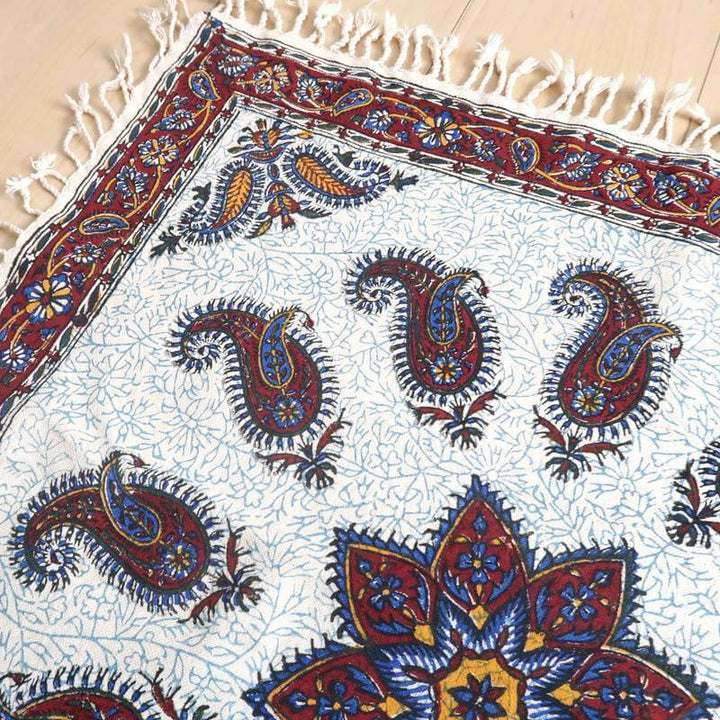 ペルシャ更紗・ガラムカール(イラン手染布)60×60cm(GS-606)※メール便無料