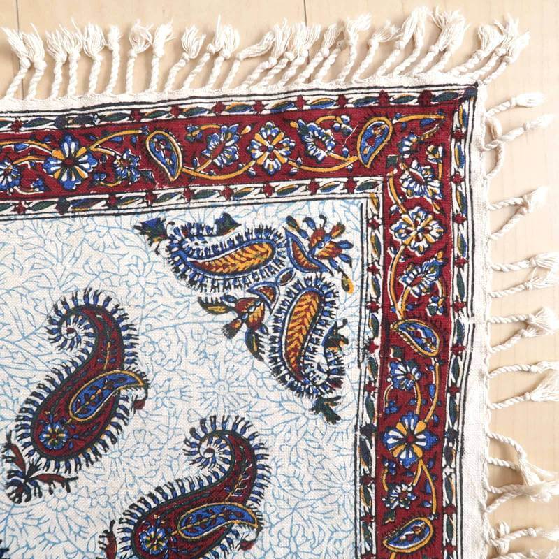 ペルシャ更紗・ガラムカール(イラン手染布)60×60cm(GS-606)※メール便無料