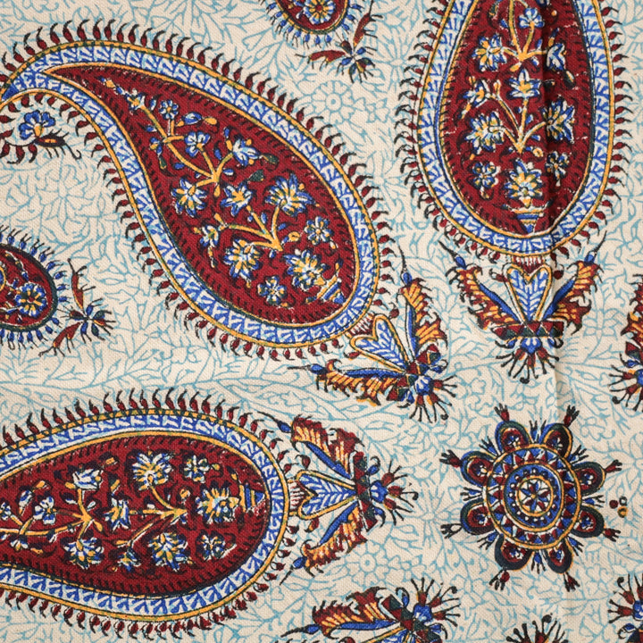 ペルシャ更紗・ガラムカール(イラン手染布) 80×80cm(GS-801)※メール便無料