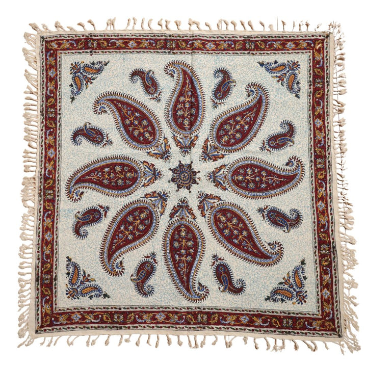 ペルシャ更紗・ガラムカール(イラン手染布) 80×80cm(GS-801)※メール便無料